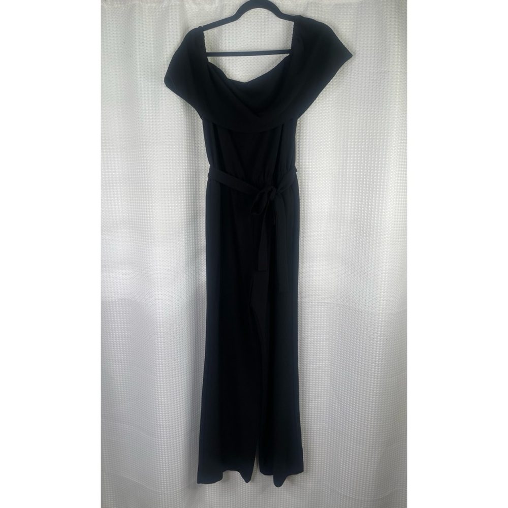 Charles Henry Wide Leg Jumpsuit Sleeveless Black Special Occasion Petite Sz S